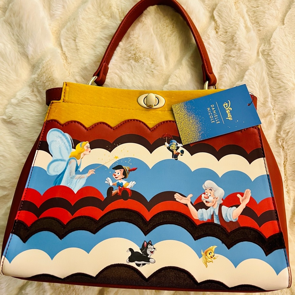 Nwt Gorgeous Danielle Nicole Pinocchio Disney Bag - image 1